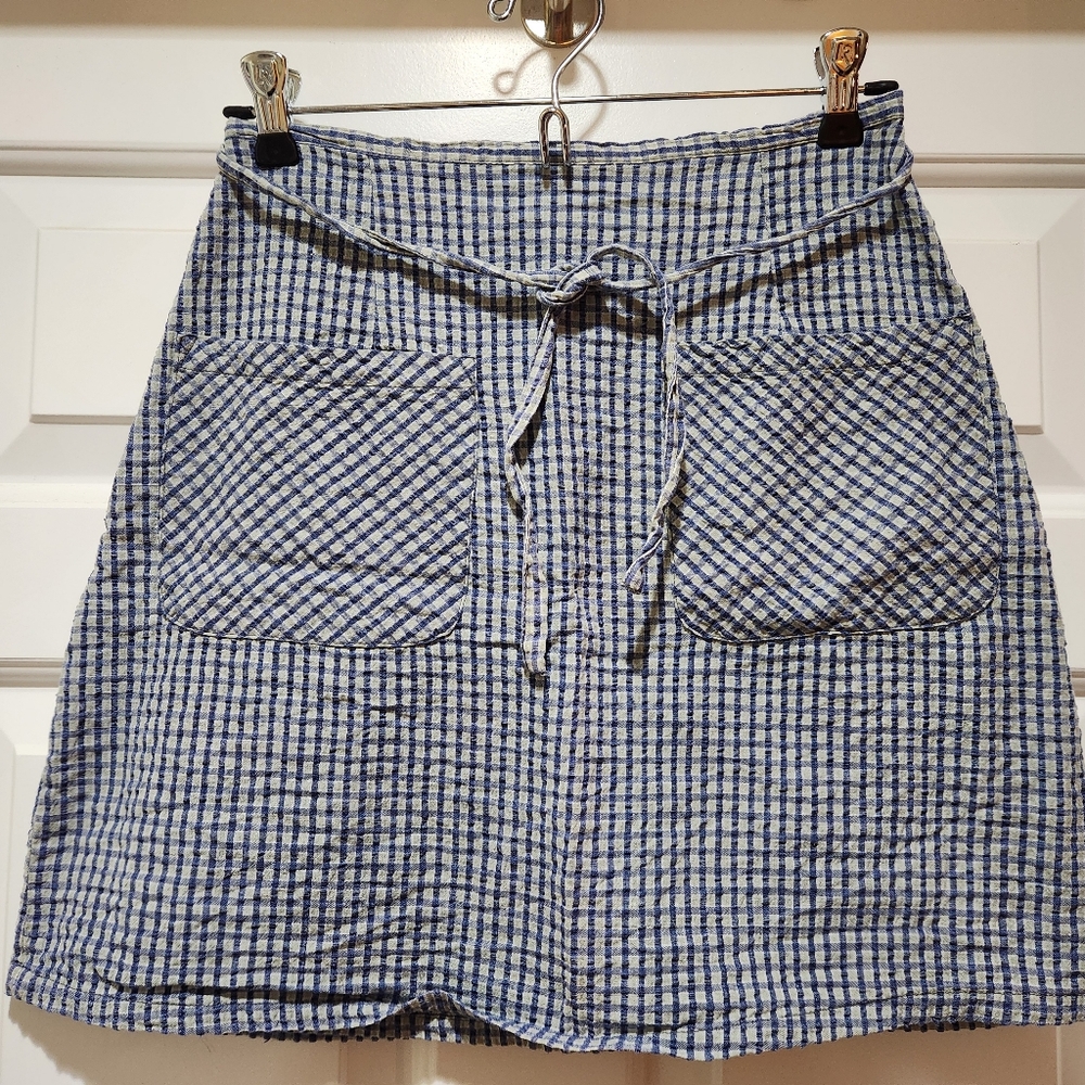 American Eagle blue wrap skirt